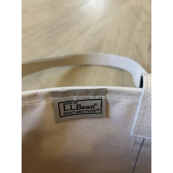 L.L. Bean Vintage Boat Tote Bag Canvas Pink Brest Cancer Logo Gorgeous Mint USA - Picture 7 of 15